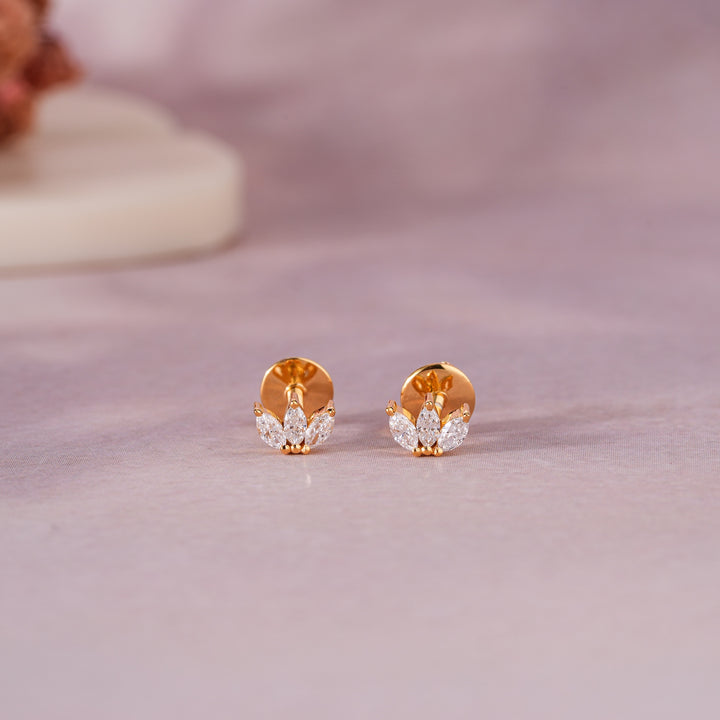 Crown Stud Earrings