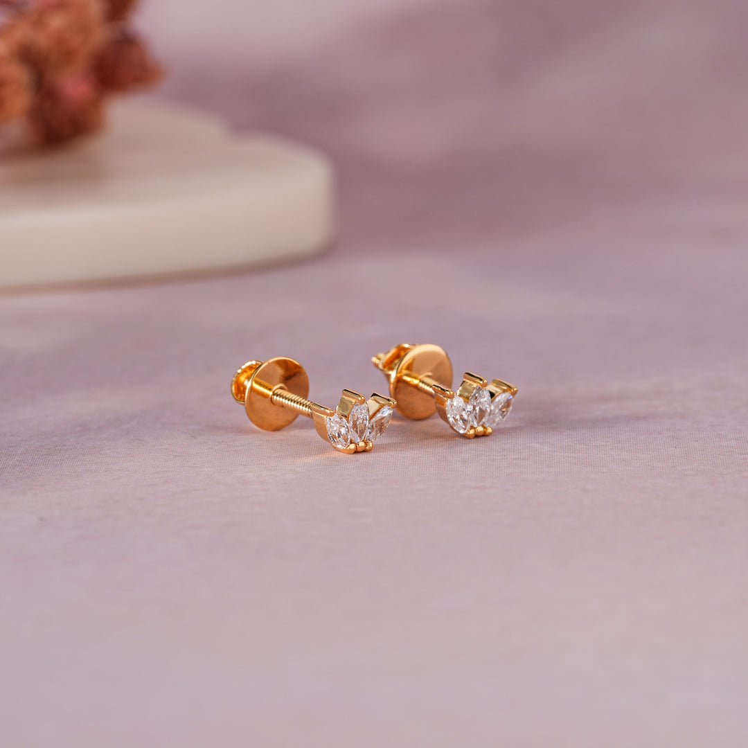 Crown Stud Earrings