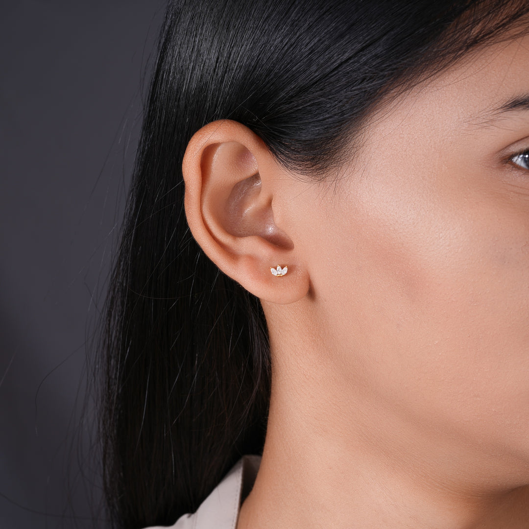 Crown Stud Earrings