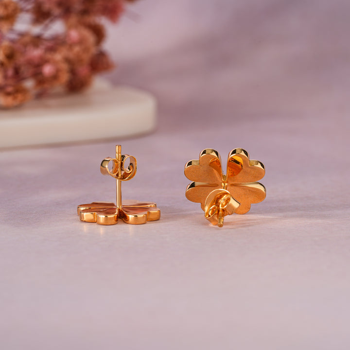 Four-Leaf Clover Stud Earrings