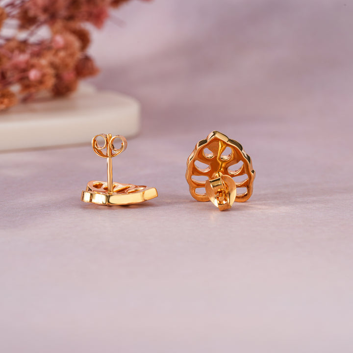 Monstera Stud Earrings