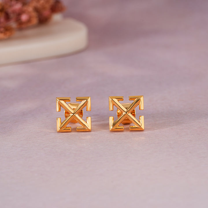 Crossed Arrow Stud Earrings