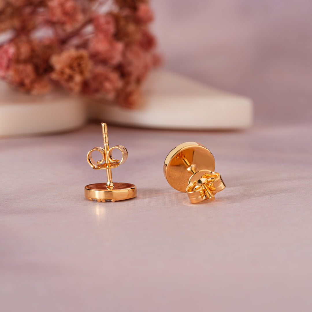 Wedge Disc Earrings