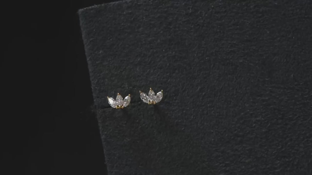 Crown Stud Earrings
